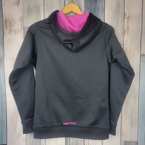 Under Armour Black Purple Sweatshirt Hoodie size Small - Picture 4 of 5
